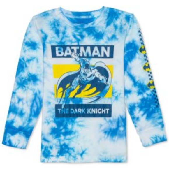 DC Comics Toddler Boys Batman 🦇The Dark Knight Tie-Dye T-Shirt NWT - Picture 1 of 8